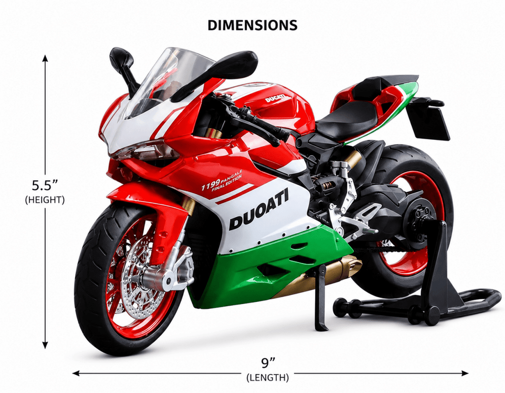 Premium Racing Sports Bike Model with Lights & Sound Effects