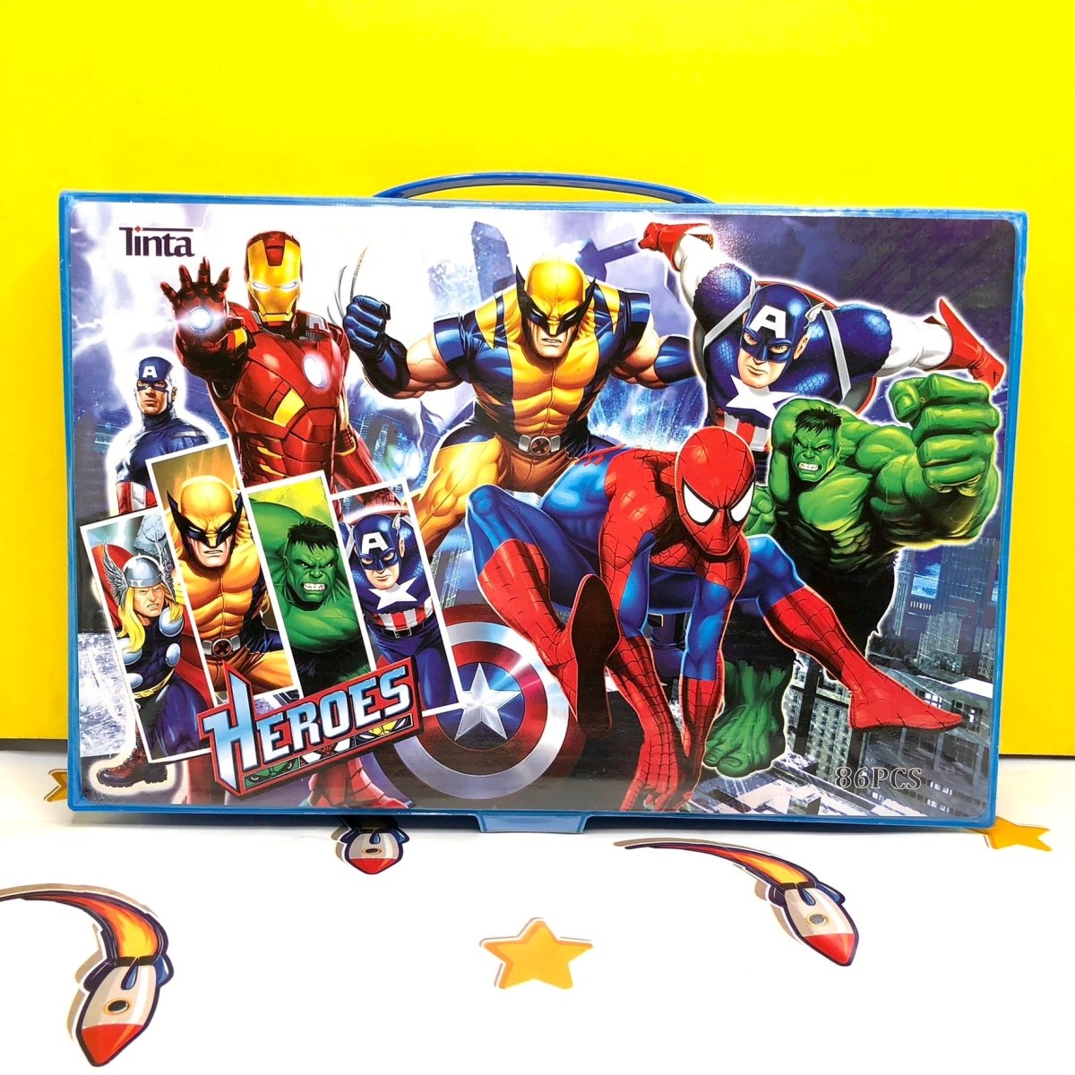 Avengers Large Foldable Coloring Art Set | 86 Pcs
