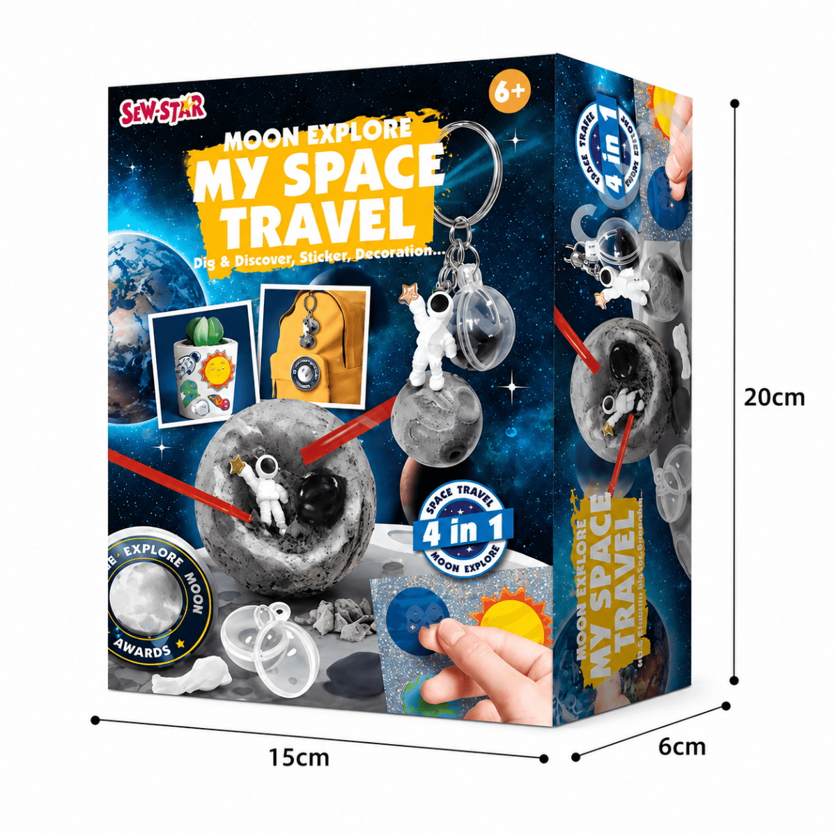 4-in-1 Sew Star Moon Explore – My Space Travel Creative Discovery Kit