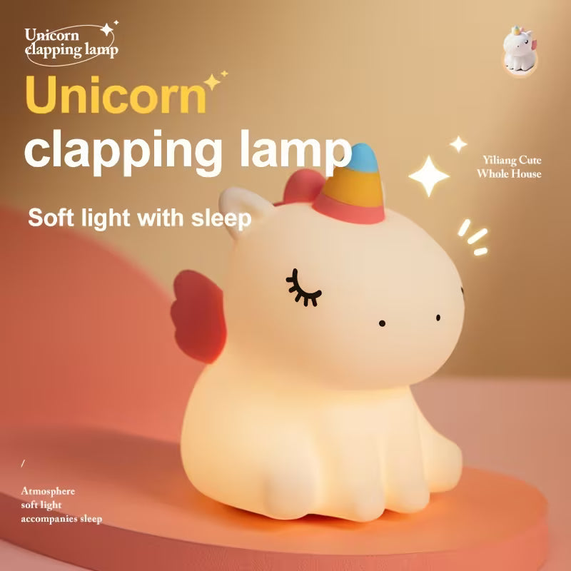 Unicorn Touch Night Lamp – Soft Glow LED Bedside Light