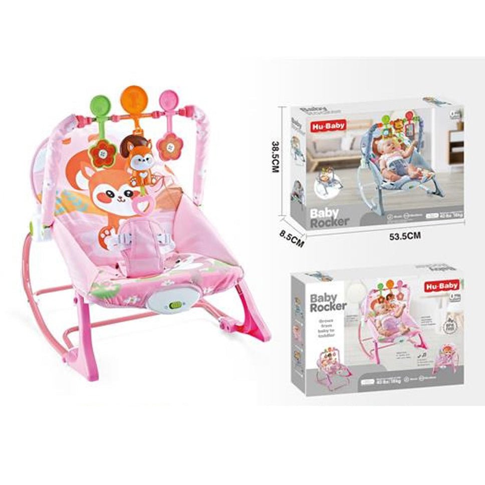 Baby Bouncer with Hanging Toys – Soothing Comfort & Playtime Fun