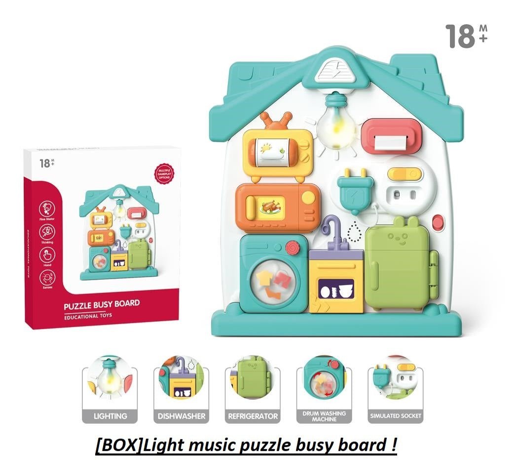 Baby Busy Board Multifunctional House – Interactive Learning & Sensory Activity Toy