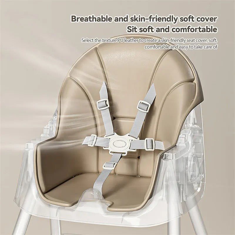 Kidilo Baby Feeding High Chair with Toy Bar & Storage