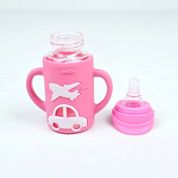 Baby Glass Feeder with Soft Silicone Teat | 240ml