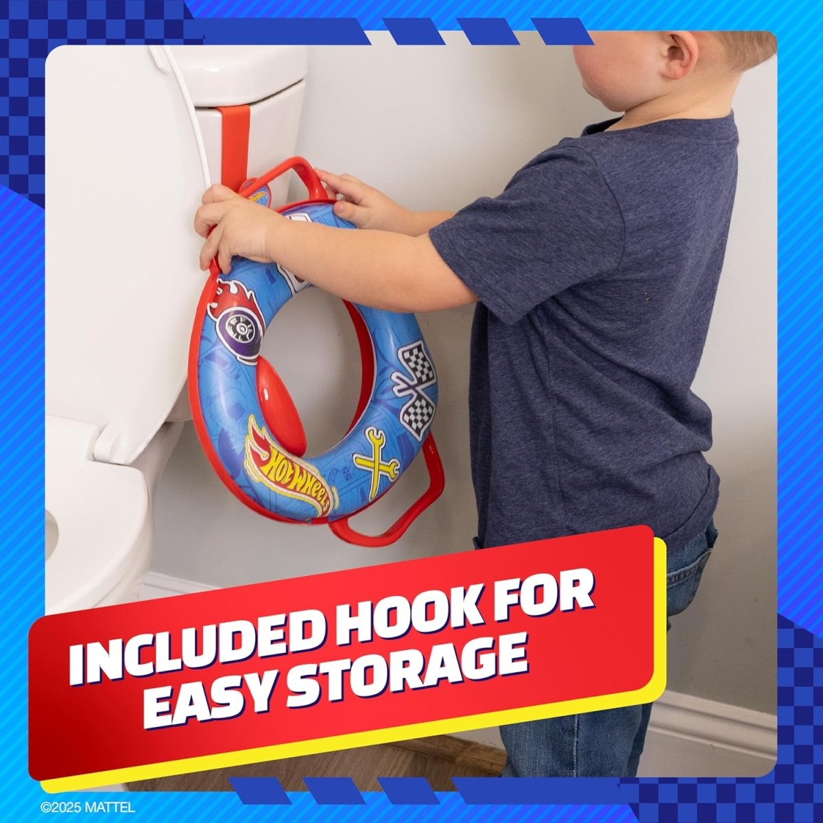 Baby Potty Training Seat with Handles – Soft Cushioned Toilet Trainer