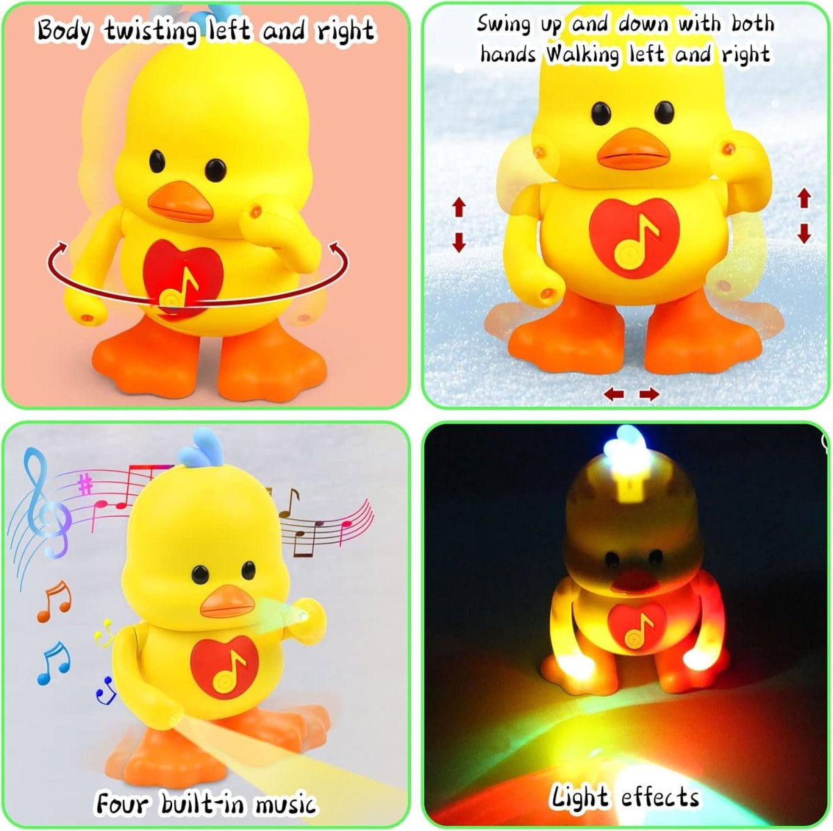Battery-Operated Musical Dancing Duck | Singing & Dancing Duck for Kids