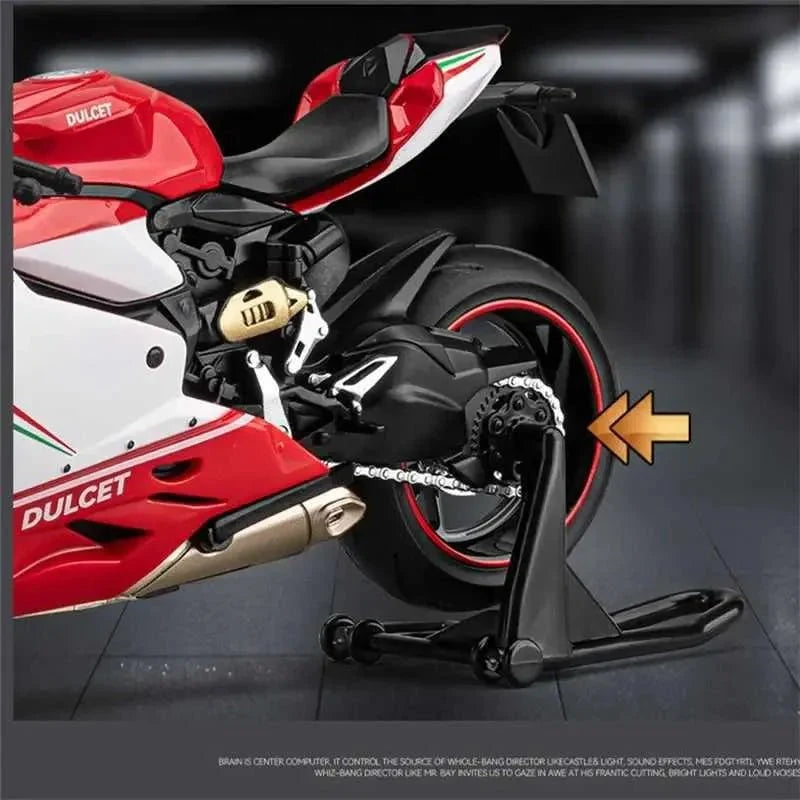 Premium Racing Sports Bike Model with Lights & Sound Effects