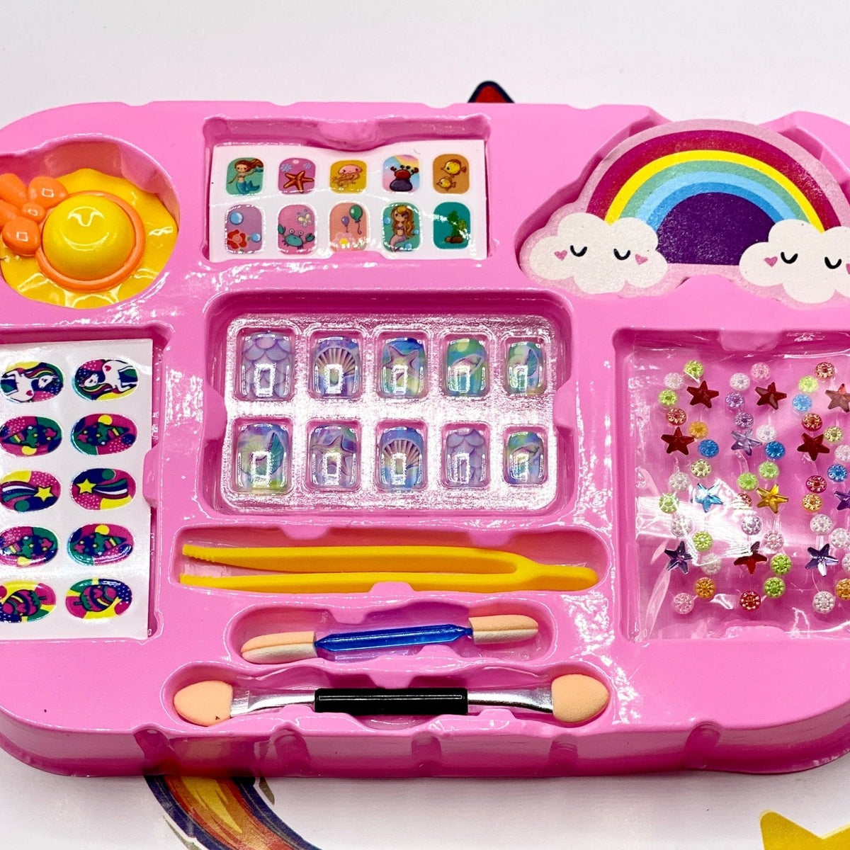 Mermaid Sparkle Portable Makeup Suitcase – Glitter Beauty Vanity Case Set 🧜♀️✨💄