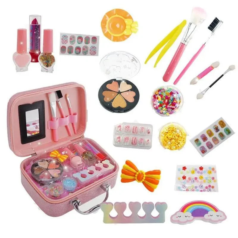Mermaid Sparkle Portable Makeup Suitcase – Glitter Beauty Vanity Case Set 🧜♀️✨💄