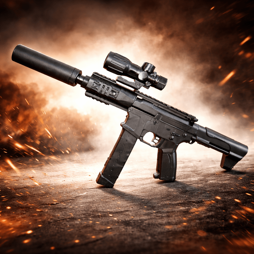 ARP9 Electric Water Bullet Gun with Rechargeable Battery & Scope