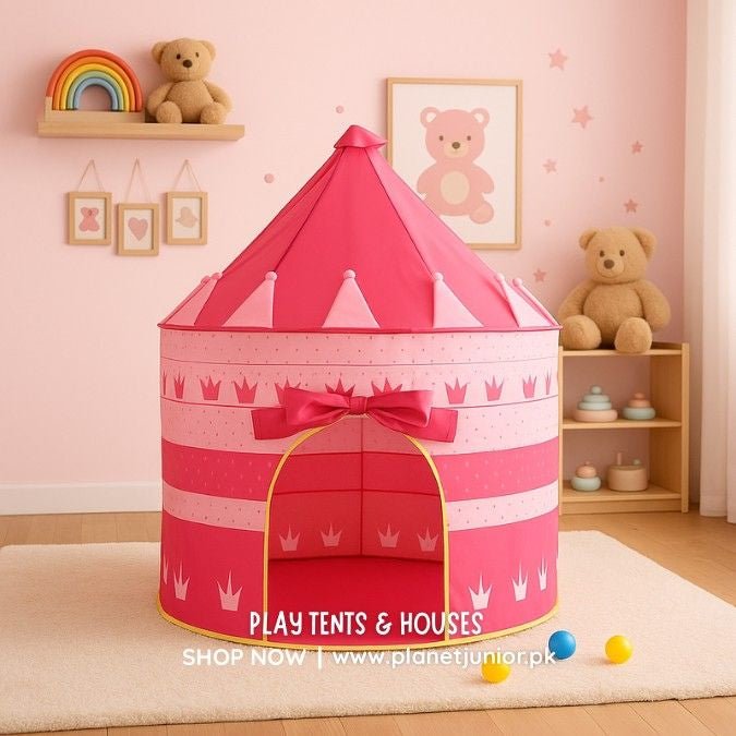 Castle Play House Portable Tent – Kids Princess & Adventure Play Castle 🏰✨👑