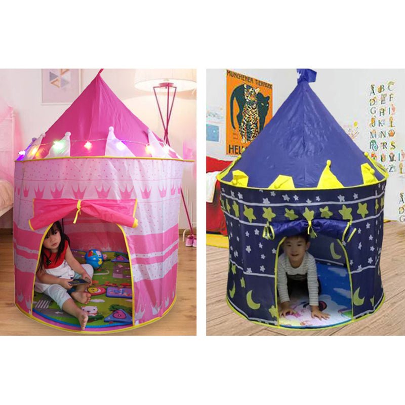 Castle Play House Portable Tent – Kids Princess & Adventure Play Castle 🏰✨👑