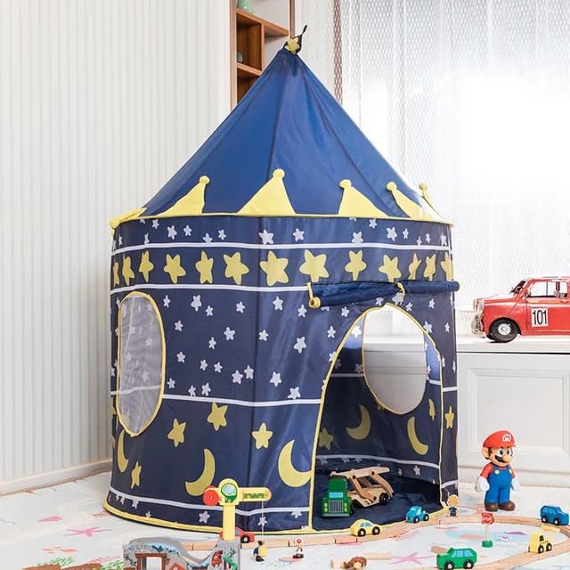 Castle Play House Portable Tent – Kids Princess & Adventure Play Castle 🏰✨👑