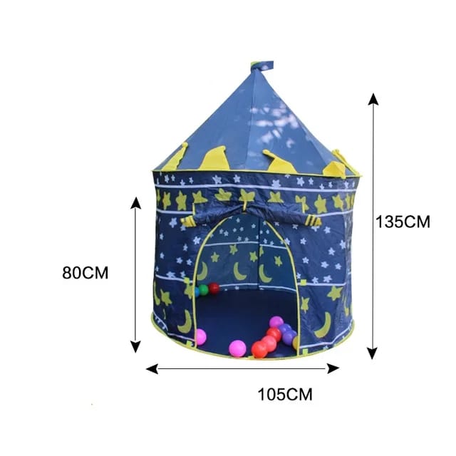 Castle Play House Portable Tent – Kids Princess & Adventure Play Castle 🏰✨👑
