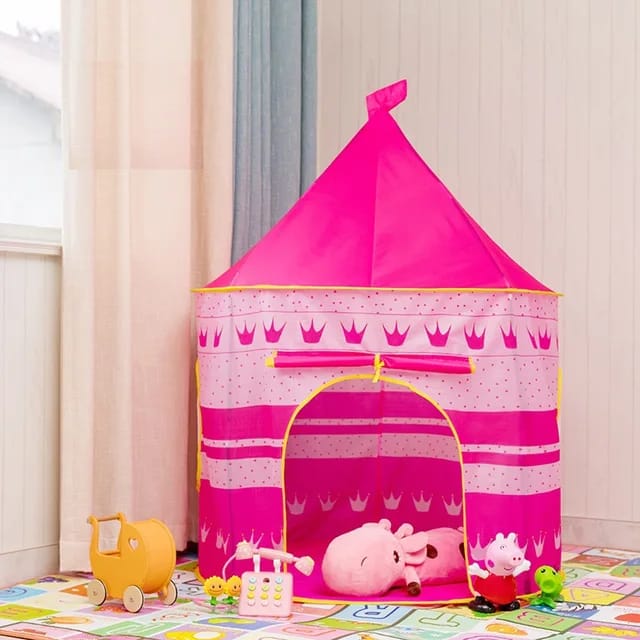 Castle Play House Portable Tent – Kids Princess & Adventure Play Castle 🏰✨👑