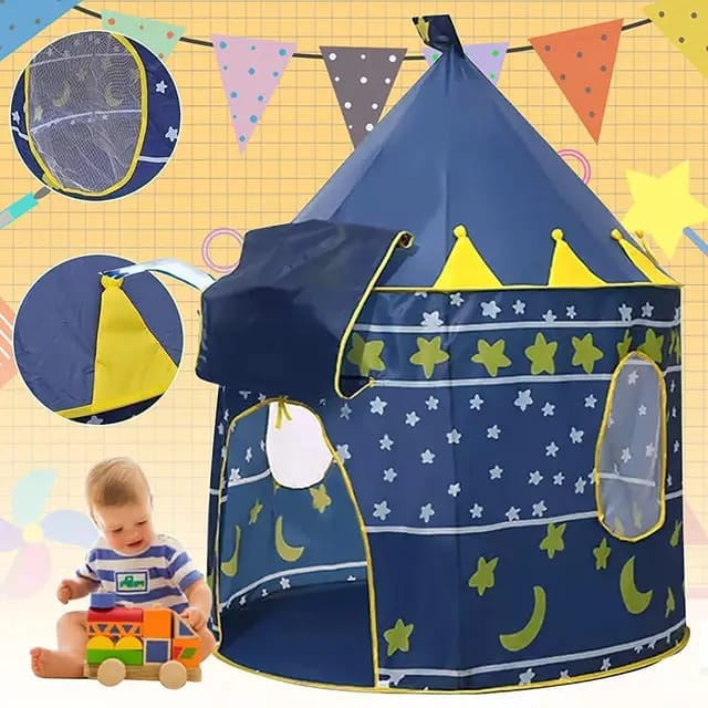 Castle Play House Portable Tent – Kids Princess & Adventure Play Castle 🏰✨👑