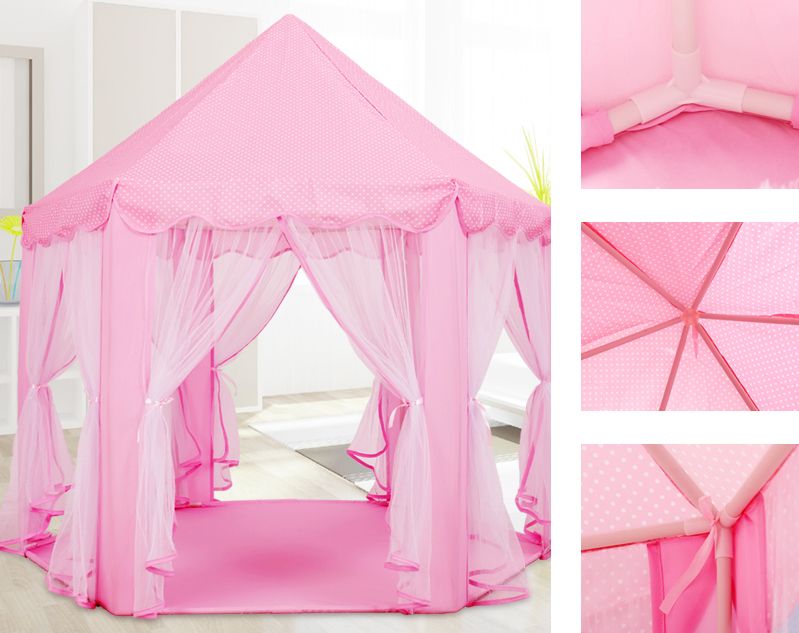 Castle Shaped Cute Princess Tent House – Royal Play Castle for Kids 👑🏰✨