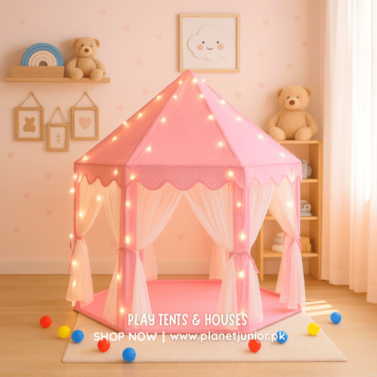 Castle Shaped Cute Princess Tent House – Royal Play Castle for Kids 👑🏰✨
