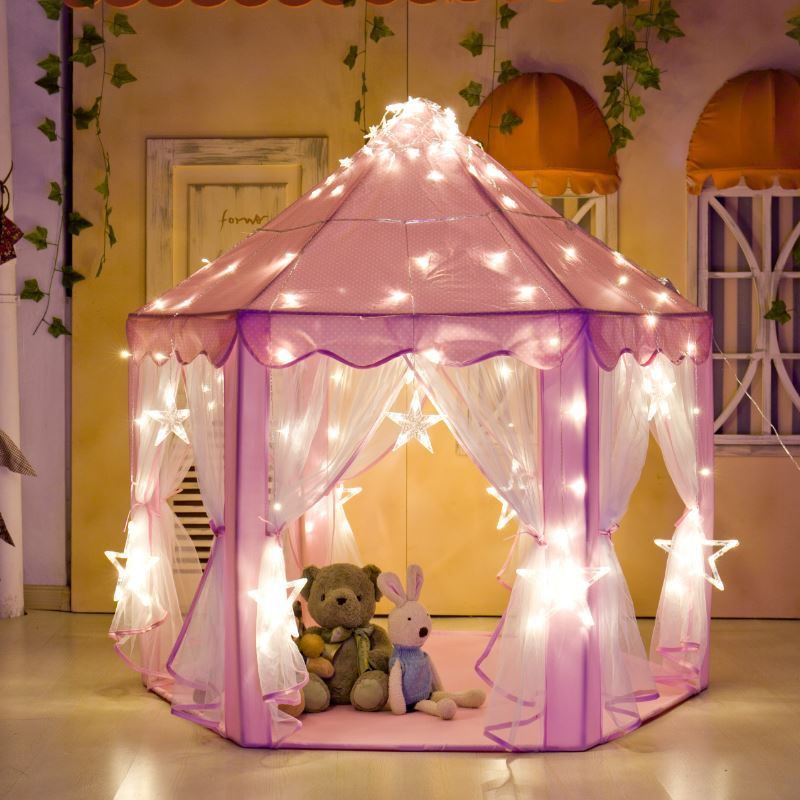 Castle Shaped Cute Princess Tent House – Royal Play Castle for Kids 👑🏰✨