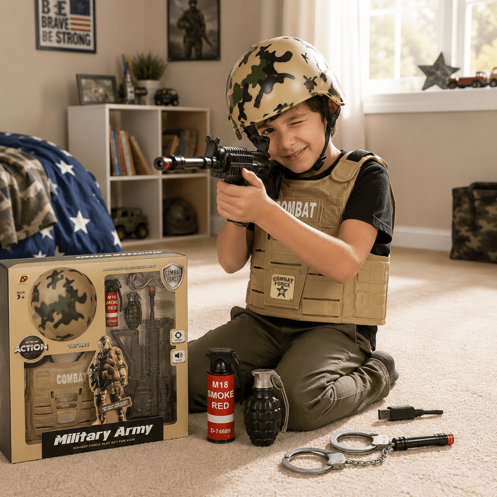 Military Army Combat Force Roleplay Set for Kids