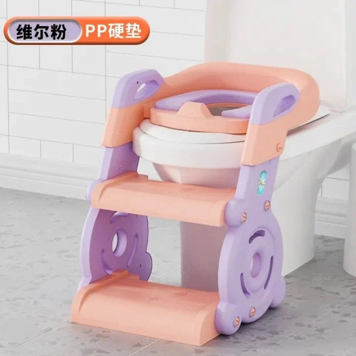 Child-Friendly Commode Ladder with Non-Slip Steps