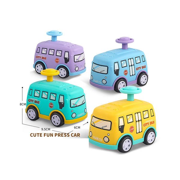 CityBus Push & Go Mini Bus – Colorful Urban Vehicle | 1 Pcs