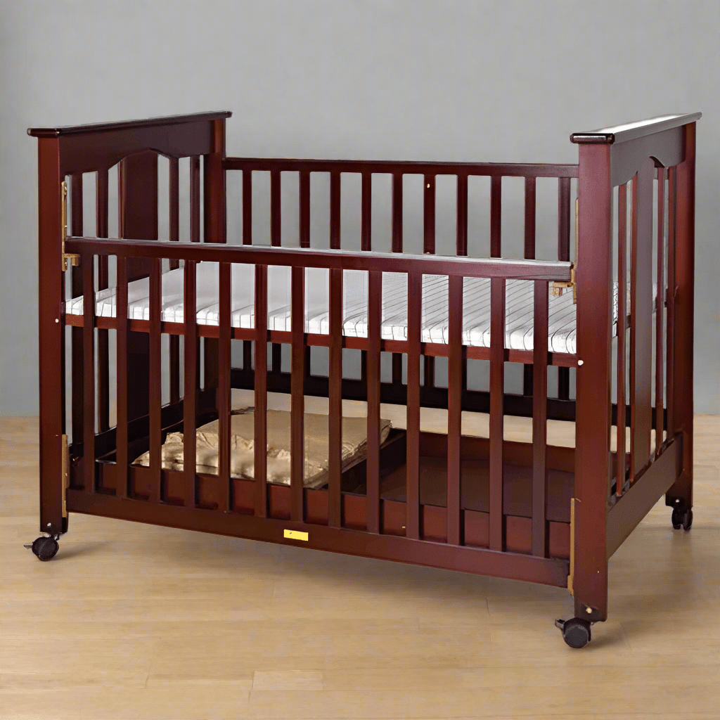 Classic And Elegant Wooden Baby Cot