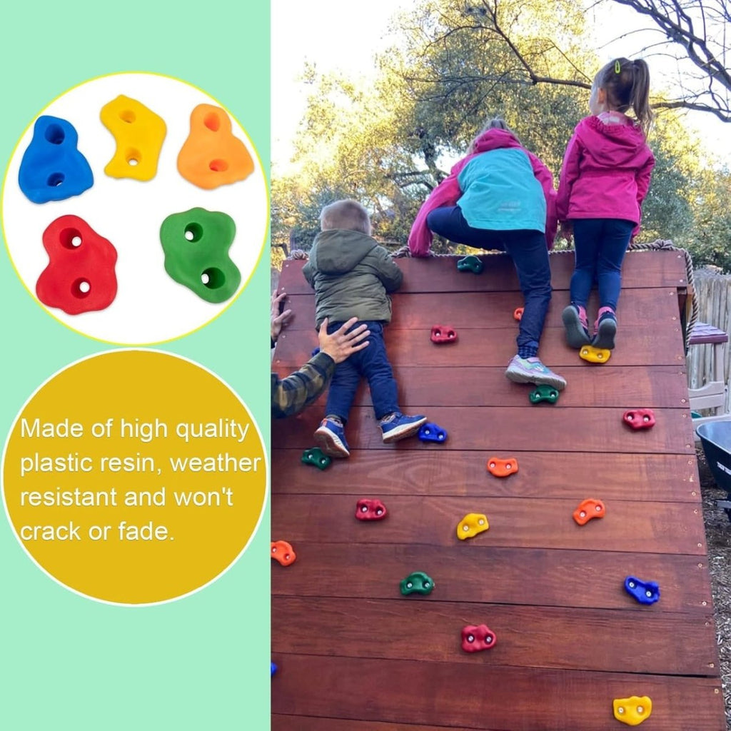Climbing Wall Holds Set for Kids Outdoor Activity