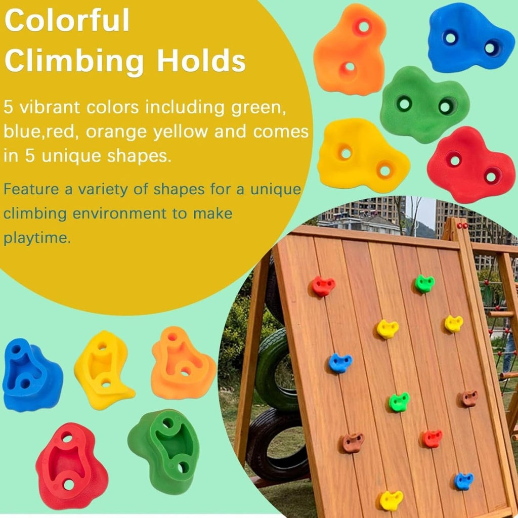 Climbing Wall Holds Set for Kids Outdoor Activity