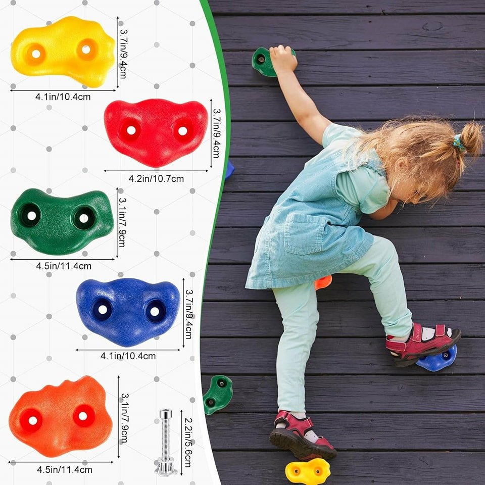 Climbing Wall Holds Set for Kids Outdoor Activity