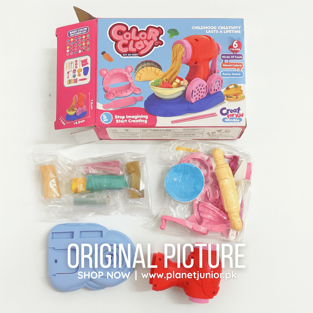 Color Clay Noodles Maker Playdough Machine With 6 Colors