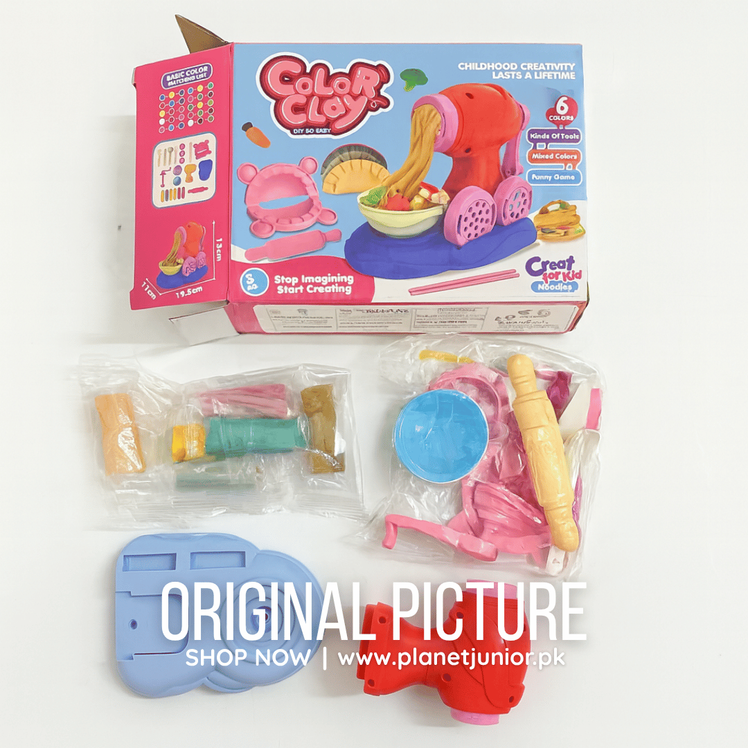 Color Clay Noodles Maker Playdough Machine With 6 Colors