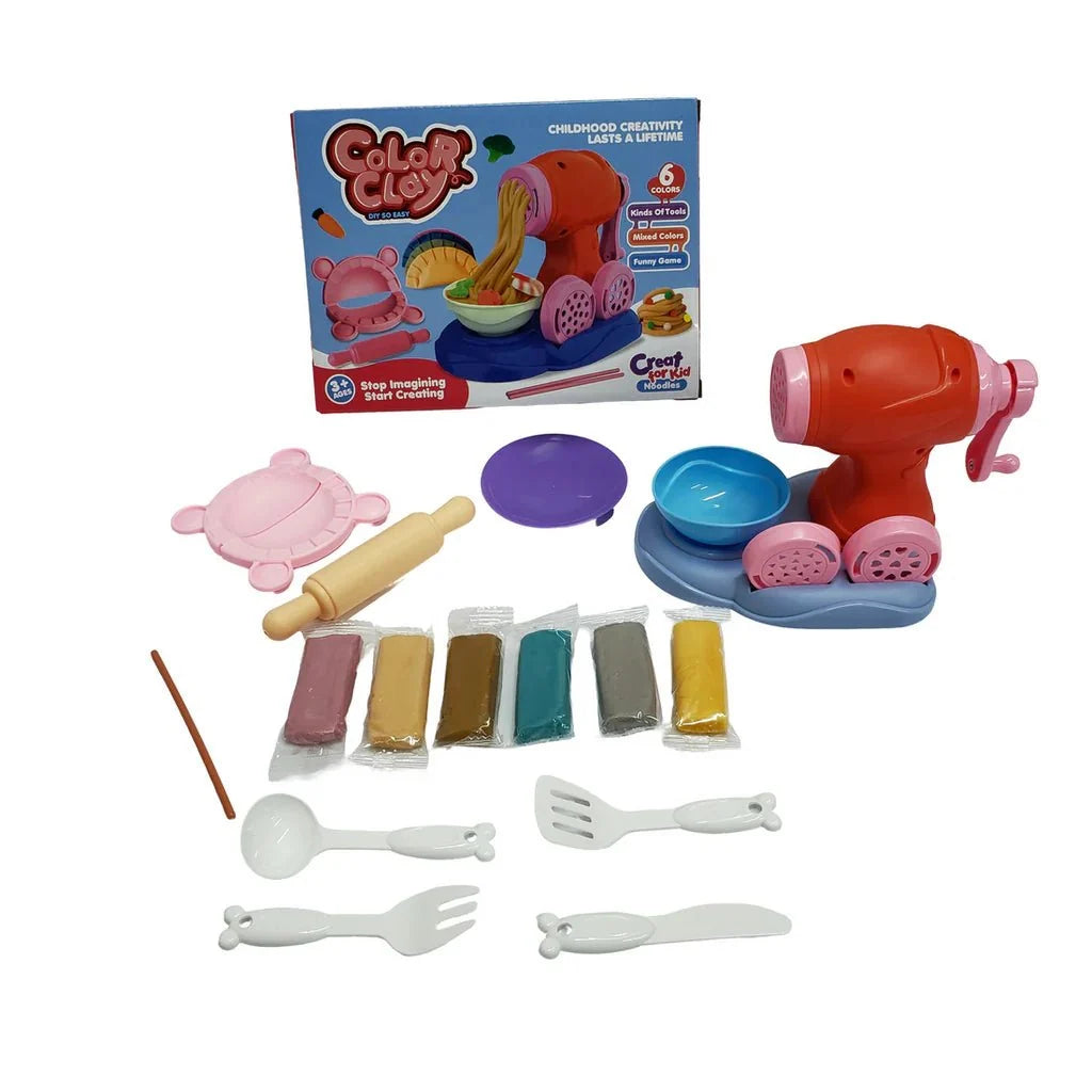 Color Clay Noodles Maker Playdough Machine With 6 Colors