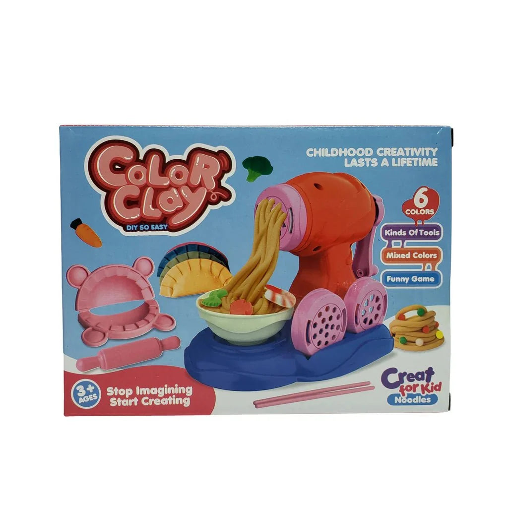 Color Clay Noodles Maker Playdough Machine With 6 Colors