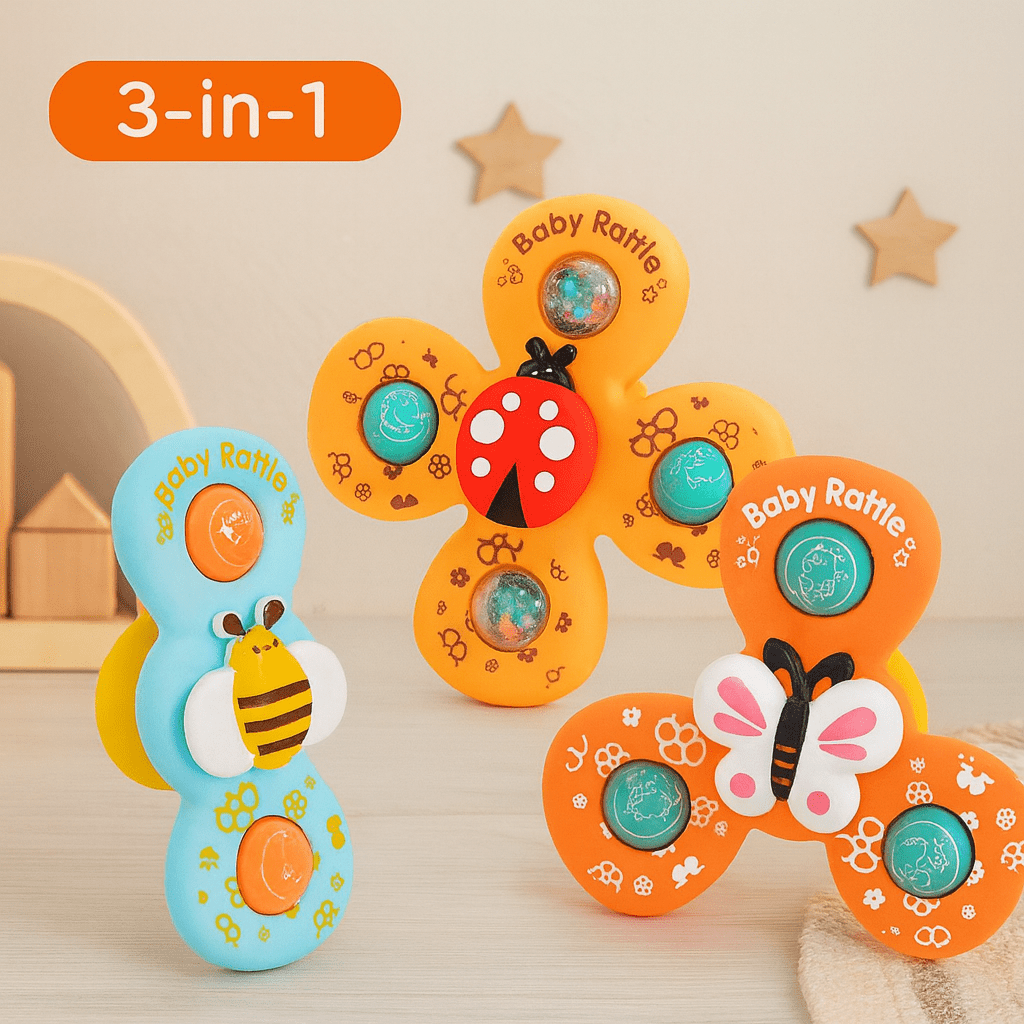 Colorful Cute Animals Design Spinner | Pack of 3