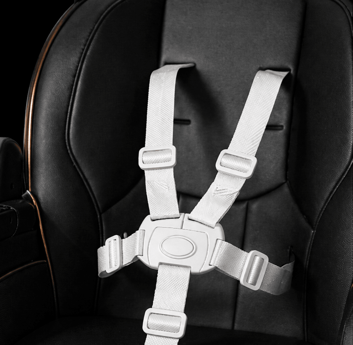 Comfort Seat Premium Baby Feeding High Chair with Wheels &  Secure Safety Belt