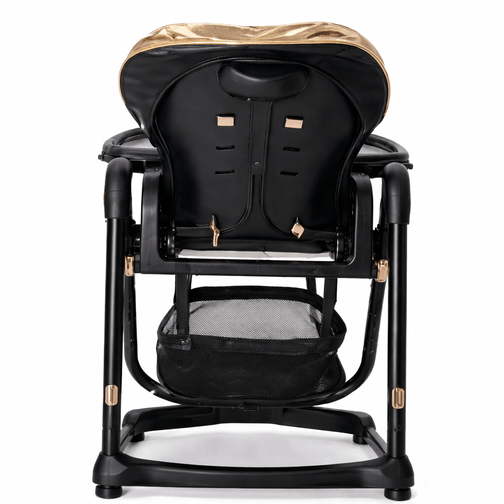 Comfort Seat Premium Baby Feeding High Chair with Wheels &  Secure Safety Belt