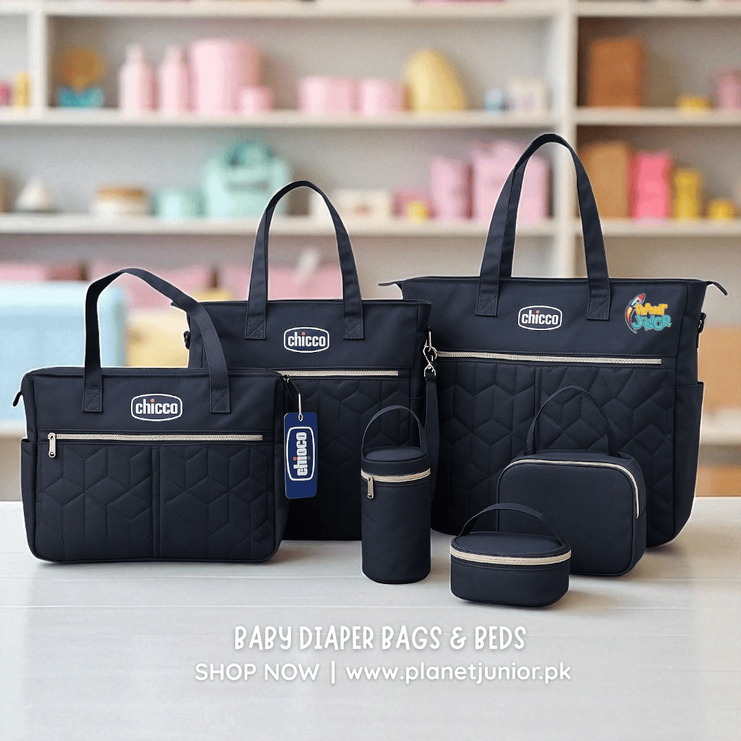 Complete Baby Diaper Bag Set For Travel Use
