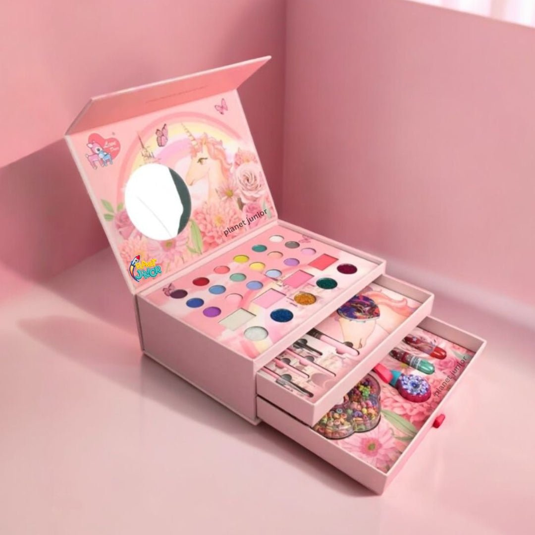 Complete Makeup Layers Cosmetics Box – Multi Layer Beauty Case Set 💄✨🎀