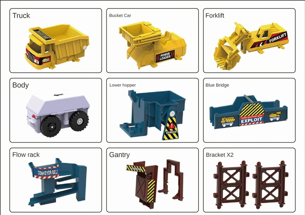 🚧 Construction Quarry Engineering Track Set