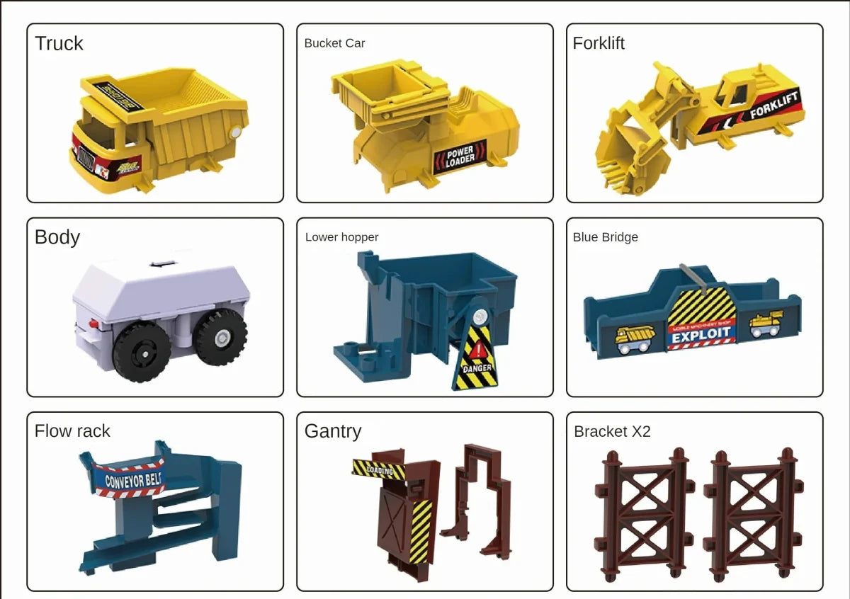 🚧 Construction Quarry Engineering Track Set