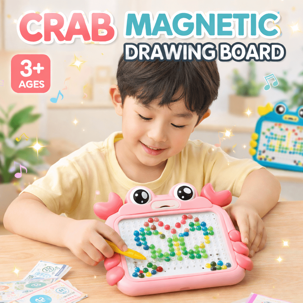 Crab Magnetic Drawing Board for Kids – Creative Writing & Sketch Tablet