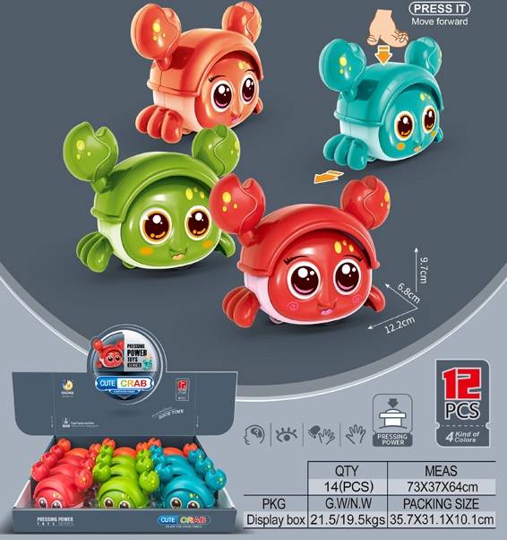Crawling Fun Press and Go Crab | 1 Pc