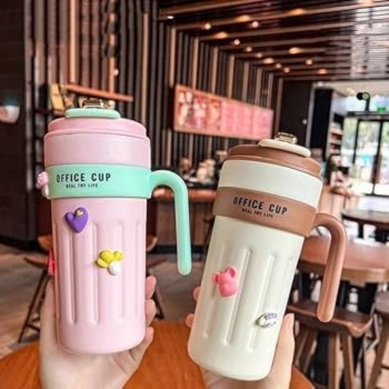 Cute Temperature Display Coffee Cup