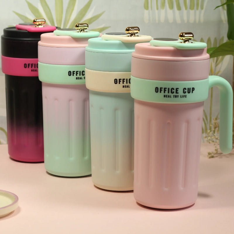 Cute Temperature Display Coffee Cup