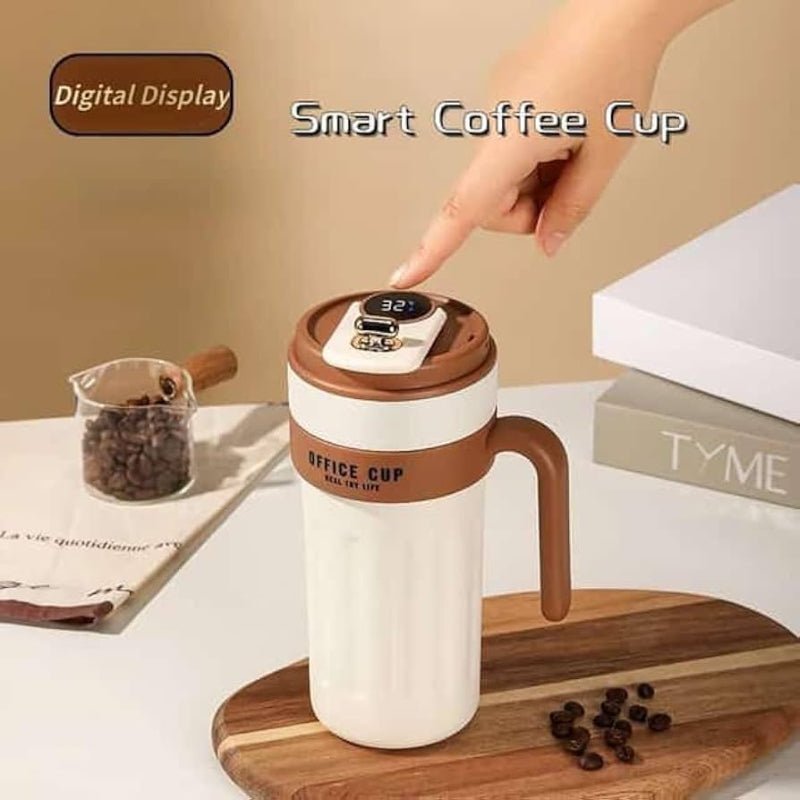 Cute Temperature Display Coffee Cup