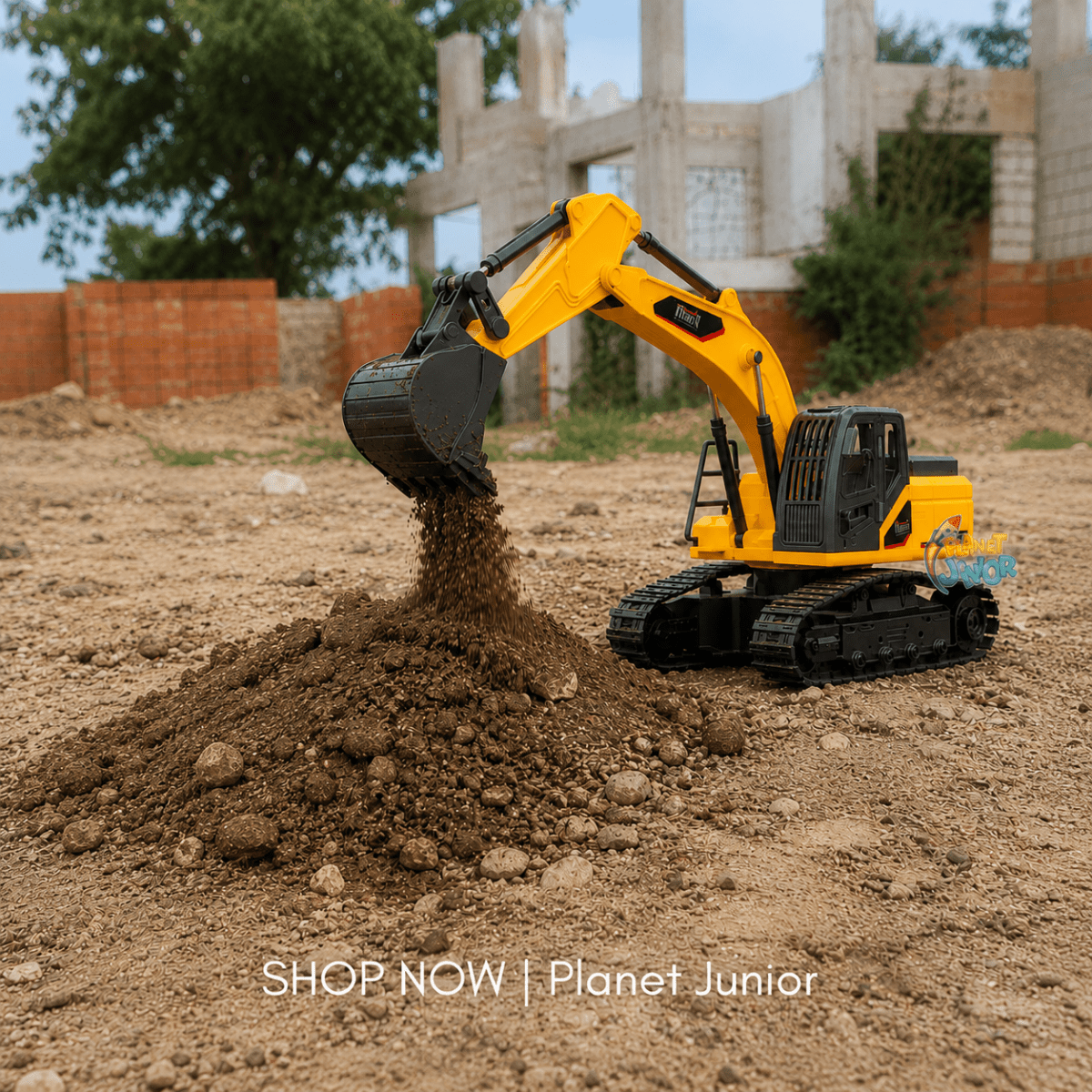 Remote Control Crawler Excavator Construction Vehicle Toy