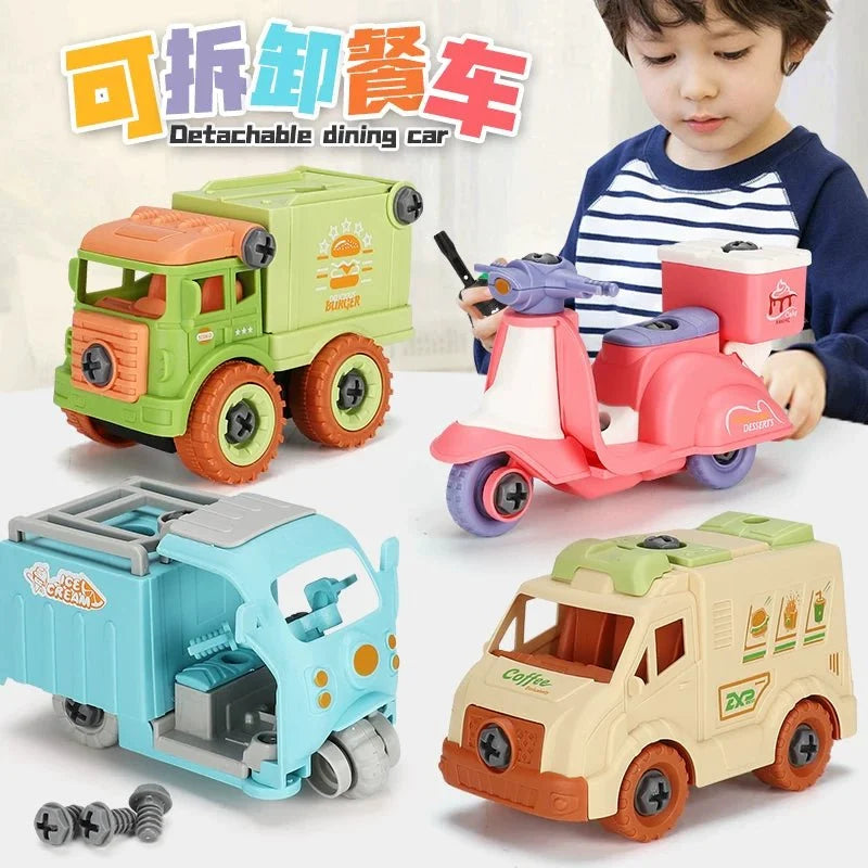 DIY Take-Apart Vehicle Set – Build & Play Mini Cars with Tools