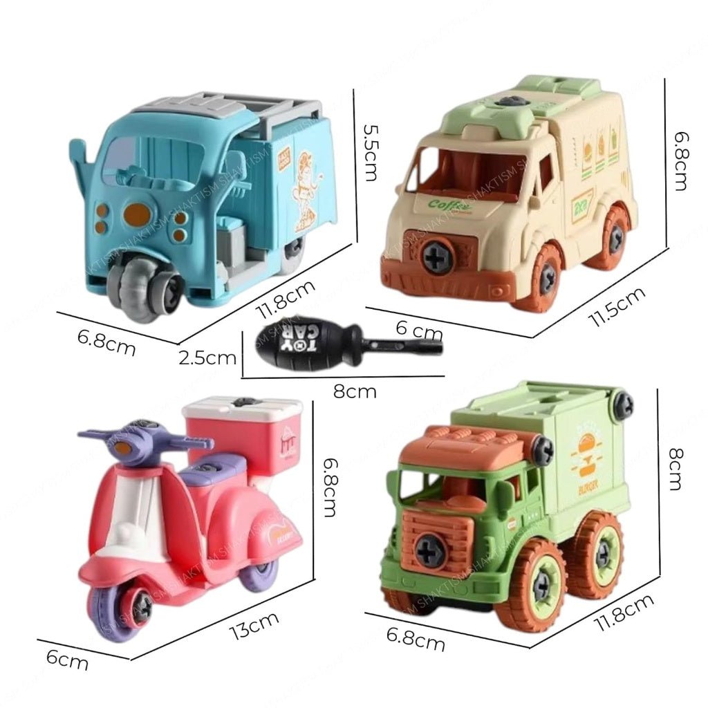 DIY Take-Apart Vehicle Set – Build & Play Mini Cars with Tools