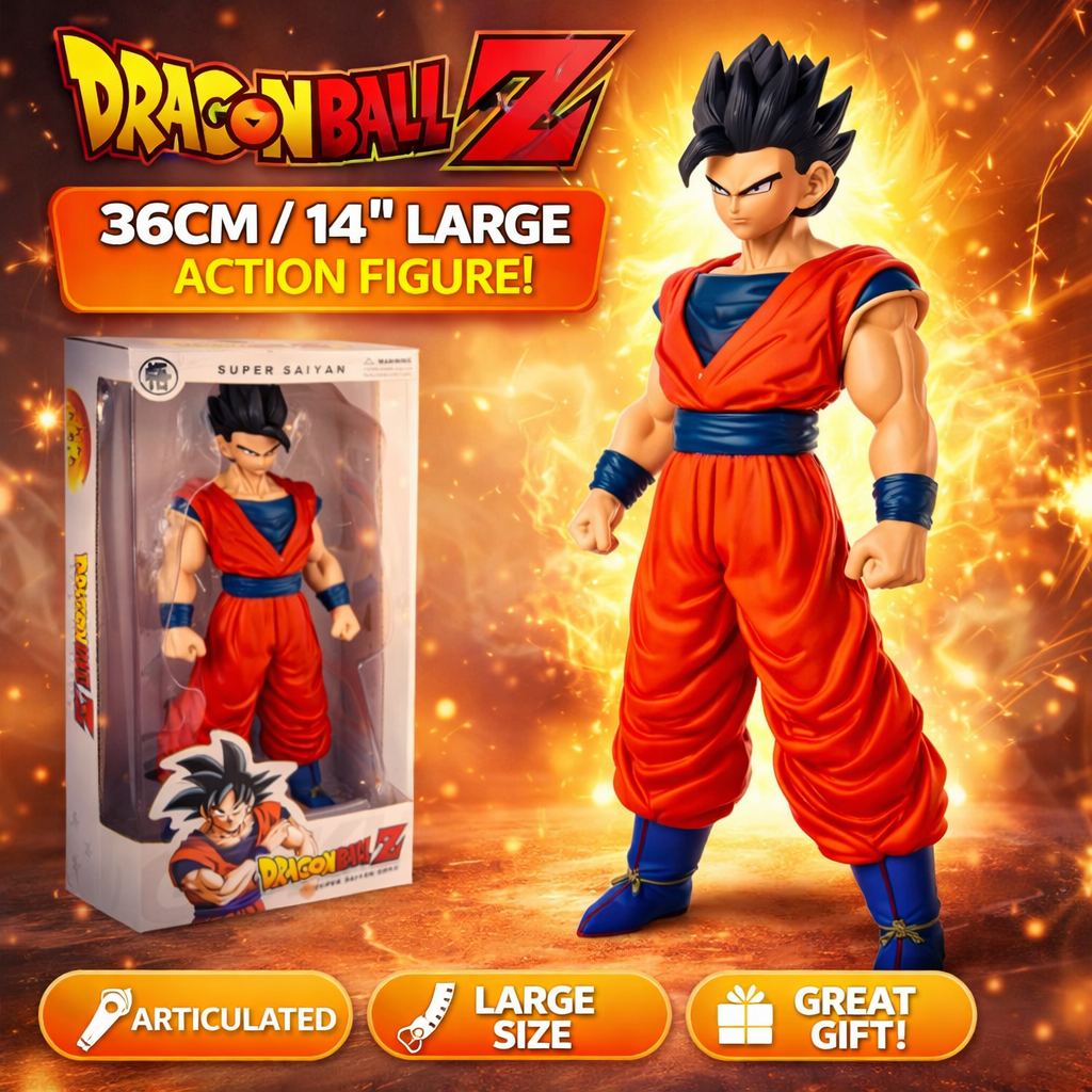 Dragon Ball Z Super Saiyan Action Figure – 1 Ft+ Large Collectible Figure